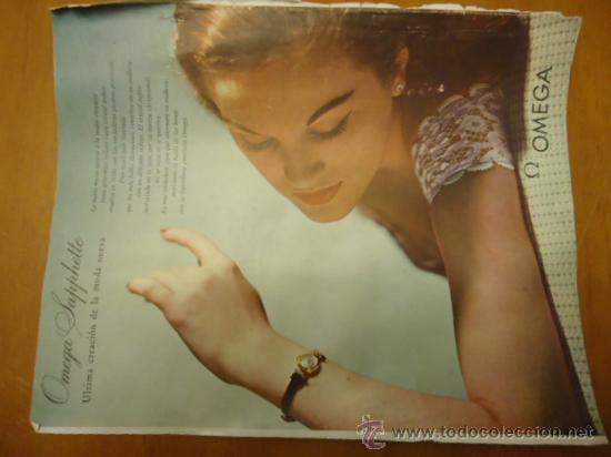 Werbekataloge: ANTIGUA  HOJA PUBLICIDAD , PUBLICITARIA OMEGA SAPPHETTE