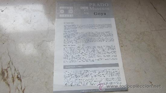 Cat&aacute;logos publicitarios: CATALOGO MUSEO DEL PRADO  1985 - GOYA (EN INGLES)