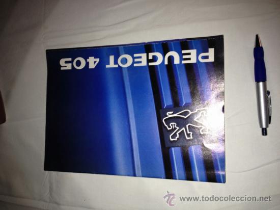 Cat&aacute;logos publicitarios: CATALOGO PUBLICITARIO DE PEUGEOT 405