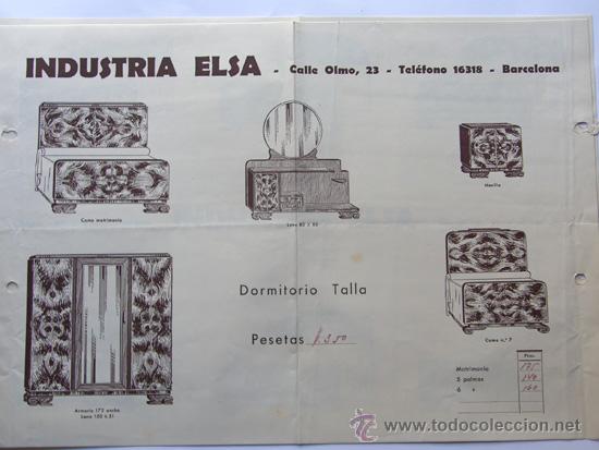 Cat&aacute;logos publicitarios: PUBLICIDAD / INDUSTRIA ELSA  / BARCELONA A&Ntilde;OS 50 / HOJA COMERCIAL