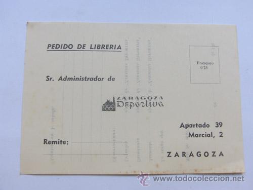 Cat&aacute;logos publicitarios: IMPRESO PUBLICITARIO / ZARAGOZA DEPORTIVA / ZARAGOZA A&Ntilde;OS 60