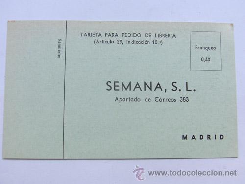 Cat&aacute;logos publicitarios: IMPRESO PUBLICITARIO / SEMANA S.L./ SEMANA / AS / MADRID A&Ntilde;OS 60