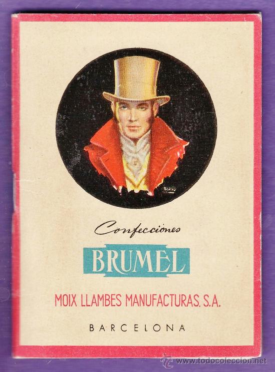 Cat&aacute;logos publicitarios: folleto publicitario / catalogo - confecciones brumel / moix llambes / barcelona - ver foto -a&ntilde;os 40