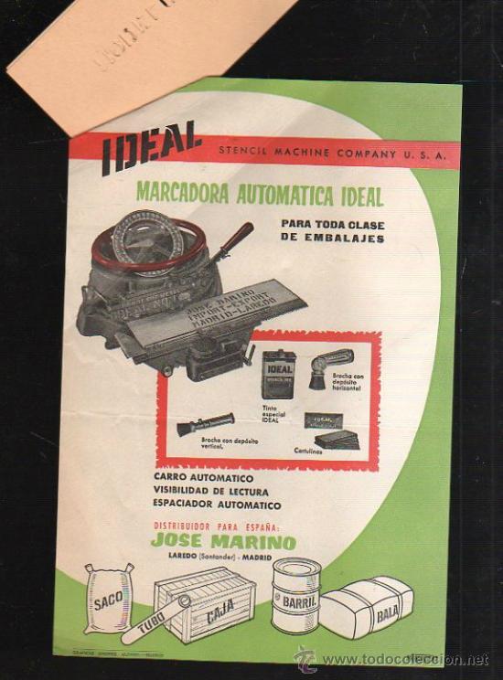 Catalogues publicitaires: CATALOGO Y PLANTILLAS DE MARCADORA AUTOMATICA MARCA IDEAL