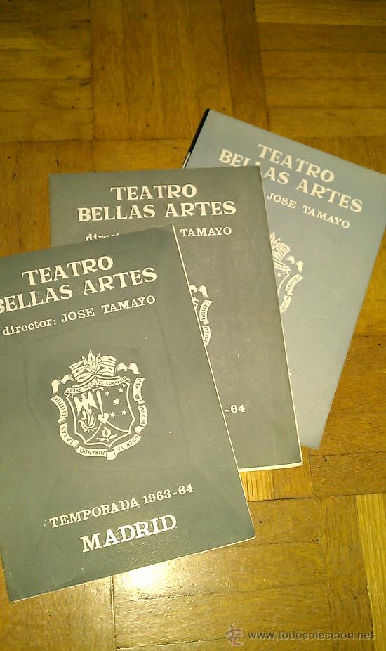 Cat&aacute;logos publicitarios: PROGRAMA TEATRO BELLAS ARTES. MADRID. A&ntilde;os 60, . - Foto 1