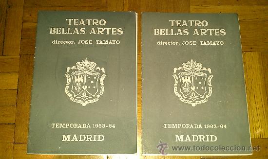 Cat&aacute;logos publicitarios: PROGRAMA TEATRO BELLAS ARTES. MADRID. A&ntilde;os 60, . - Foto 3