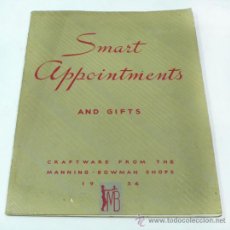 Catálogos publicitarios: SMART APPOINTMENTS, AND GIFTS. CATÁLOGO DE UTENSILIOS DE COCINA DE 1934. 28X22 CM.
