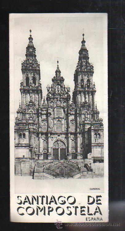 Cat&aacute;logos publicit&aacute;rios: FOLLETO TURISTICO DE SANTIAGO DE COMPOSTELA.