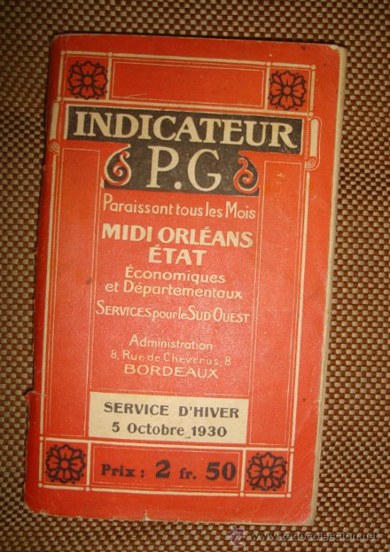 Cat&aacute;logos publicit&aacute;rios: CATALOGO DE INDICADOR DE PRECIOS DE TRANSOPORTES POR EL MEDIODIA FRANCES. EN FRANCES. A&Ntilde;OS 20
