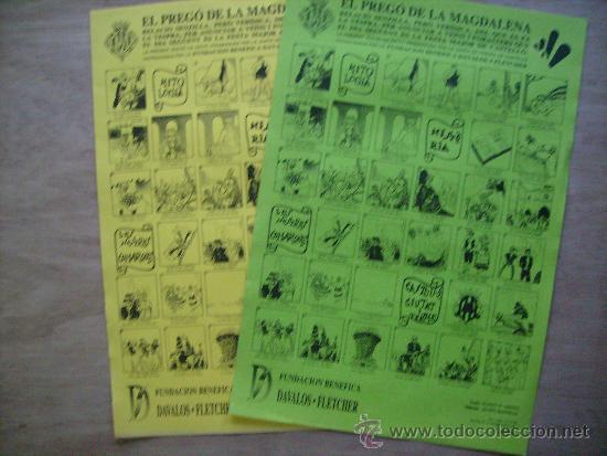 Werbekataloge: EL PREG&Oacute; DE LA MAGDALENA,CASTELLON-A&Ntilde;O 1994.TAMA&Ntilde;O FOLIO