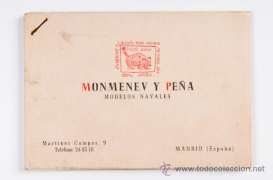 Cat&aacute;logos publicitarios: MONMENEV Y PE&Ntilde;A, MODELOS NAVALES - Foto 1