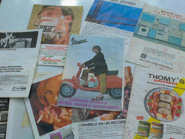 Cataloghi pubblicitari: LOTE DE 15 ANUNCIOS RECORTADOS DE REVISTAS A&Ntilde;OS 60 , ORIGINALES .