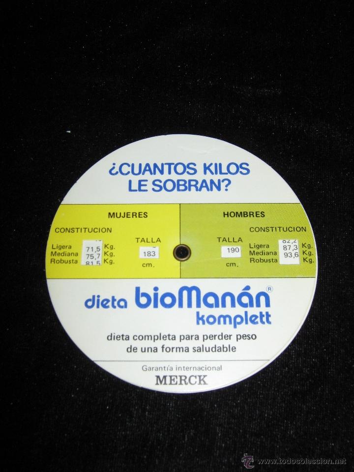 Cat&aacute;logos publicitarios: FOLLETO PUBLICITARIO BIOMANAN - CUANTOS KILOS LE SOBRAN? - HOMBRE Y MUJER