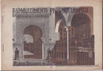 Catalogues publicitaires: ESTABLECIMIENTO MEDICO PNEUMOTERAPICO. Director m&eacute;dico Voisins. Aguas azoadas. 1904