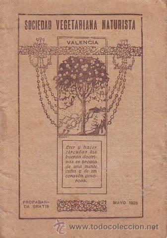 Advertising Catalogs: SOCIEDAD VEGETARIANA NATURISTA.