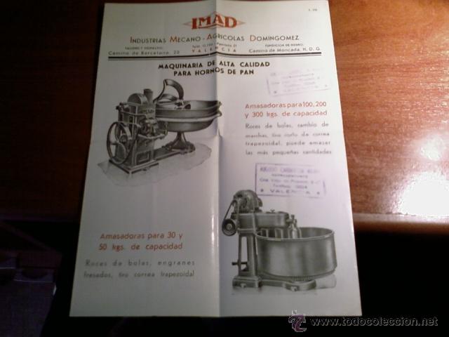 Cat&aacute;logos publicitarios: CAT&Aacute;LOGO PUBLICITARIO DE INDUSTRIAS MECANO AGR&Iacute;COLAS DOMINGOMEZ -- IMAD -- A&Ntilde;OS 40?? 50??