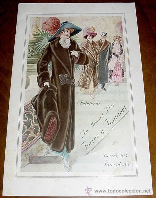 Advertising Catalogs: ANTIGUO Y PRECIOSO CATALOGO DE LA PELETERIA - LE RENARD BLANC - TORRES Y FONTANET DE BARCELONA -TIEN
