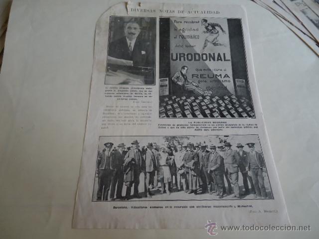 Advertising Catalogs: 1926 - hoja - publicidad moderna urodonal ,  barcelona viticultores,  abogado criminalista