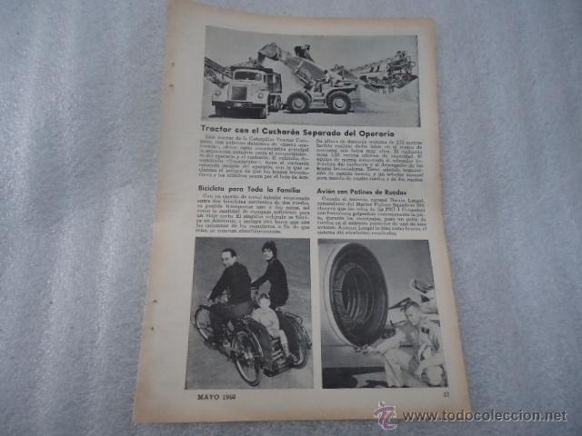 Cat&aacute;logos publicit&aacute;rios: hoja publicidad antigua - 23 x 16 cm - coche - tractor con cucharon , biclicleta  - avion