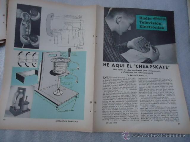 Cat&aacute;logos publicit&aacute;rios: hoja publicidad antigua - 23 x 16 cm -radio television electronica - he aqui el cheapskate