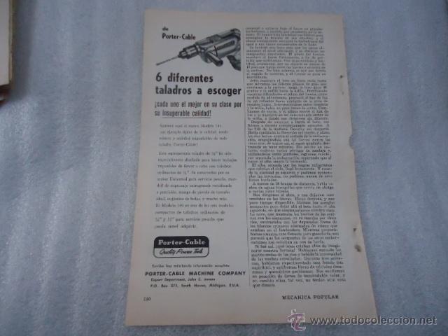 Cat&aacute;logos publicit&aacute;rios: hoja publicidad antigua - 23 x 16 cm -  taladros poter cable