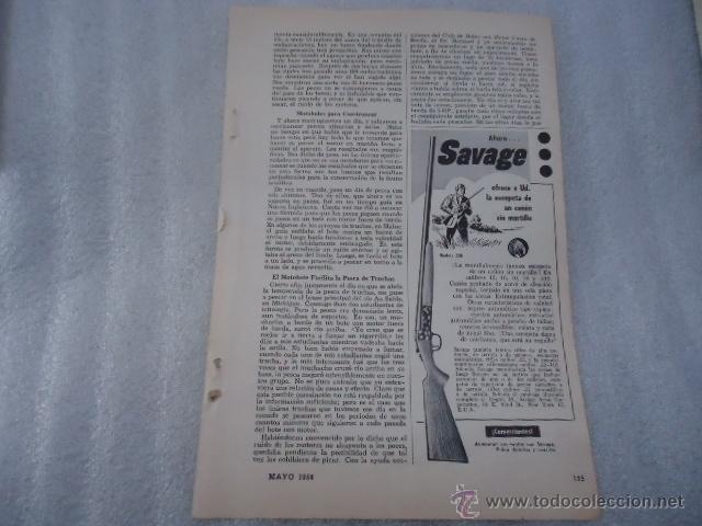 Cat&aacute;logos publicit&aacute;rios: hoja publicidad antigua - 23 x 16 cm - escopeta savage