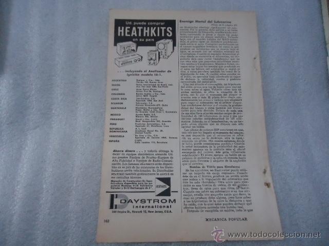 Cat&aacute;logos publicit&aacute;rios: hoja publicidad antigua - 23 x 16 cm - heathkits daystrom international