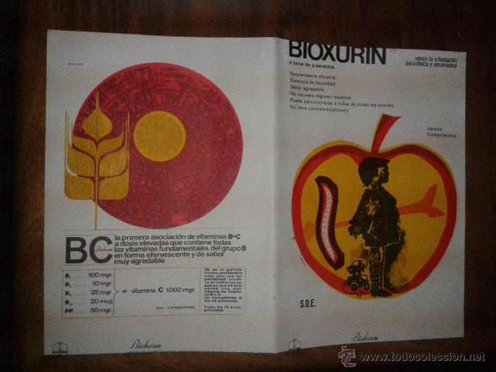 Publicidad Farmaceutica Lab Bichorm Bioxurin Buy Old Advertising Catalogs At Todocoleccion