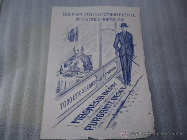Advertising Catalogs: 1926 - hoja publicidad magnesia besoy  purgante , todo esto se consigue tomando