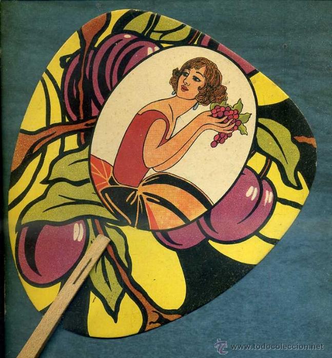 Cat&aacute;logos publicit&aacute;rios: ABANICO PAYPAY MODERNISTA PUBLICIDAD PASTES JOSEFA COROMINAS GRANOLLERS