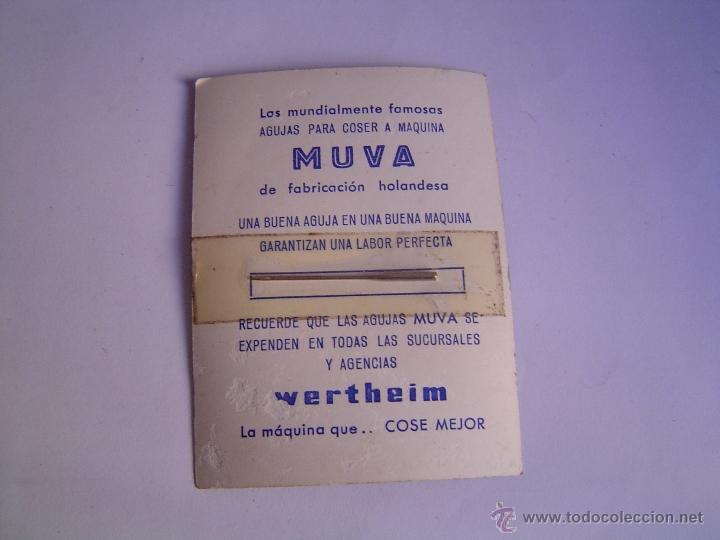 Werbekataloge: Bonita publicidad agujas para maquina de coser Muva