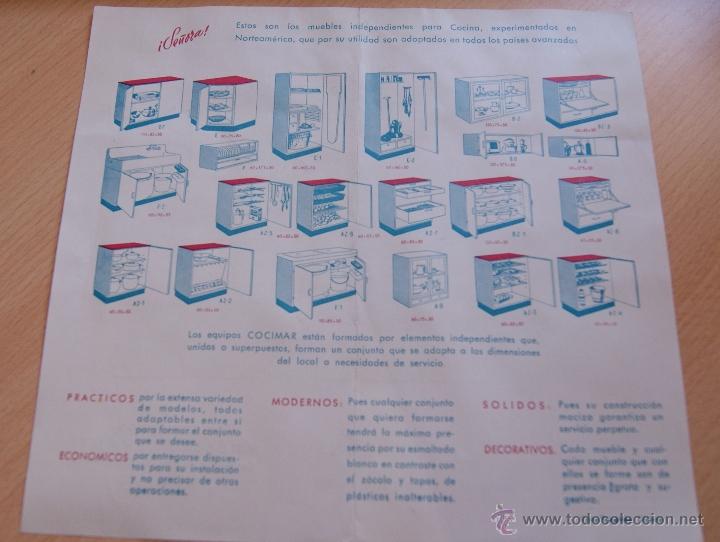 Cat&aacute;logos publicitarios: Antiguo cat&aacute;logo de cocinas COCIMAR - Foto 2