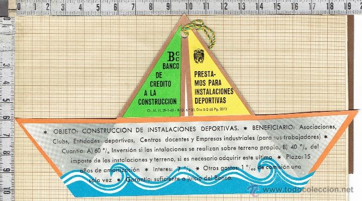Werbekataloge: PUBLICIDAD BANCO DE CREDITO A LA CONSTRUCCION-1965.