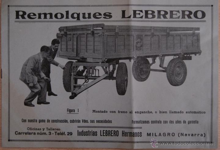 Catálogos publicitarios: Remolques Lebrero de Industrias LEBRERO Hermanos MILAGRO (NAVARRA) - Foto 5 - 41321791