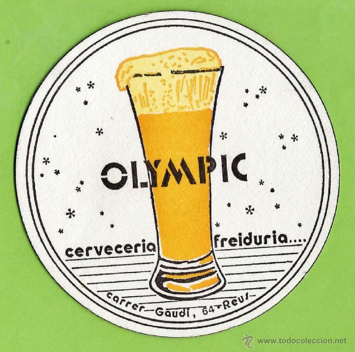 Catalogues publicitaires: posavasos - ceveceria olimpic - reus - reverso en blanco - a&ntilde;os 80