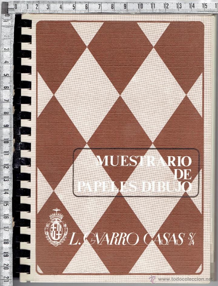 Cat&aacute;logos publicitarios: CATALOGO MUESTRARIO DE PAPELES DIBUJO-L.GUARRO CASAS S/A.