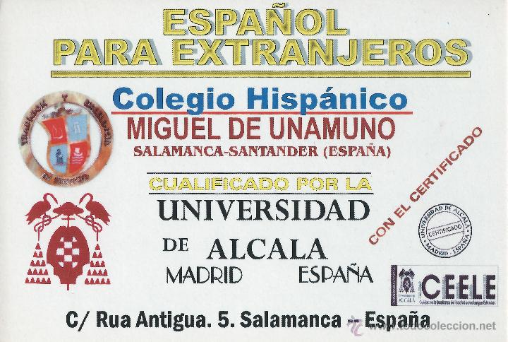 Cat&aacute;logos publicitarios: CUPON PUBLICIDAD COLEGIO HISPANO MIGUEL DE UNAMUNO