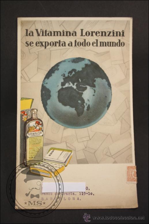 Advertising Catalogs: Antiguo Cat&aacute;logo Publicitario de Vitamina Lorenzini - Instituto Bioqu&iacute;mico Italiano