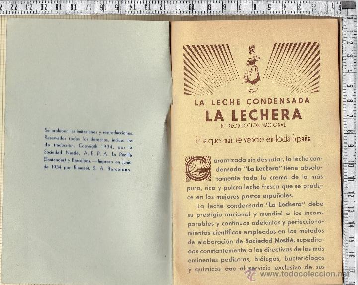 Werbekataloge: CATALOGO PUBLICITARIO PROMOCIONAL DE LA LECHE CONDENSADA-LA LECHERA.