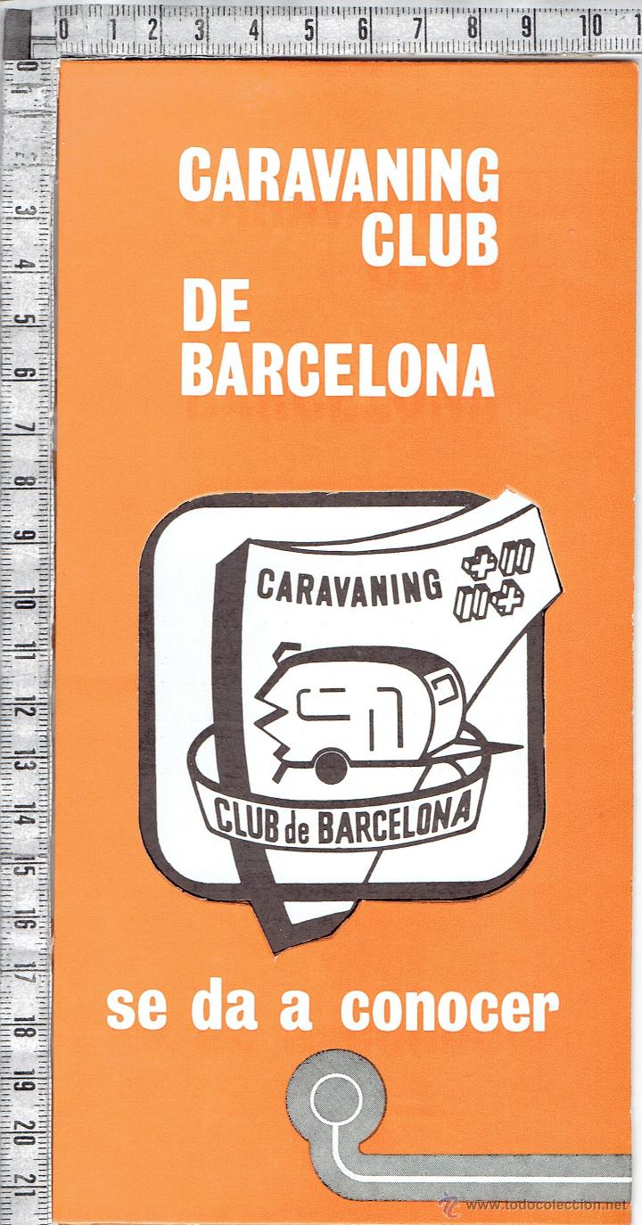 Cat&aacute;logos publicitarios: CATALOGO PUBLICITARIO CARAVANING CLUB DE BARCELONA-1976.