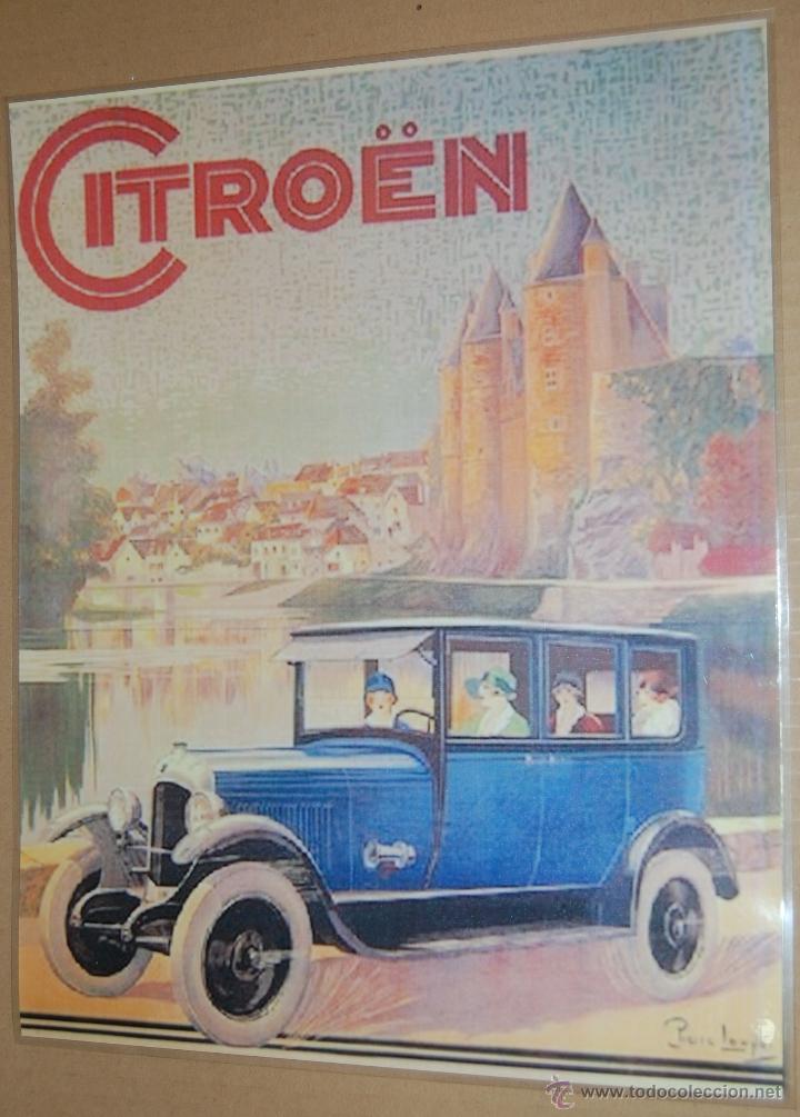 Cat&aacute;logos publicitarios: CARTEL - CITROEN - ES UNA REPRODUCCION TAMA&Ntilde;O 36 X 29 CM PLASTIFICADA LISTA PARA COLGAR