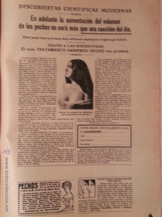 Catalogues publicitaires: 30,5 x 23 cm antigua hoja publitaria - publicidad - prensa - tratamiento pechos pildoras circasianas