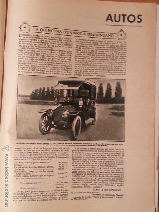 Catalogues publicitaires: 30,5 x 23 cm antigua hoja publitaria - publicidad - prensa - coche landaulet limousine classis 12 hp