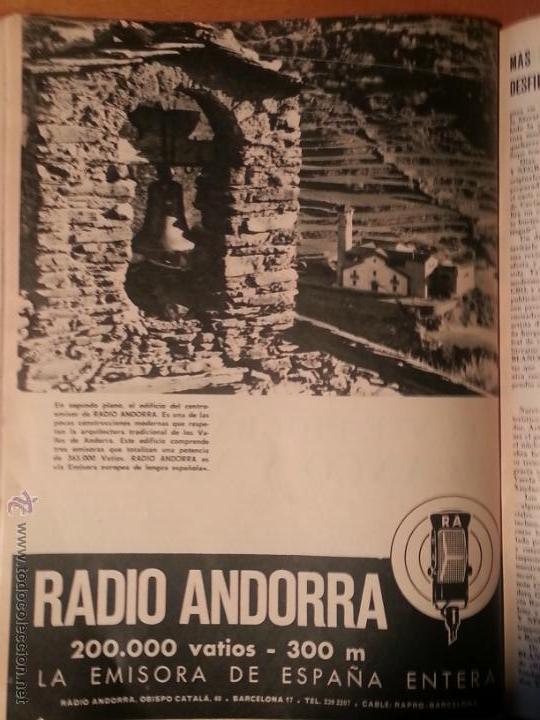 Catalogues publicitaires: 30,5 X 23 CM ANTIGUA HOJA PUBLITARIA - PUBLICIDAD - PRENSA  radio andorra