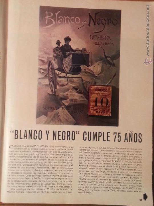 Catalogues publicitaires: 31 x 22 cm antigua hoja publitaria - publicidad - blanco y negro cumple 75 a&ntilde;os