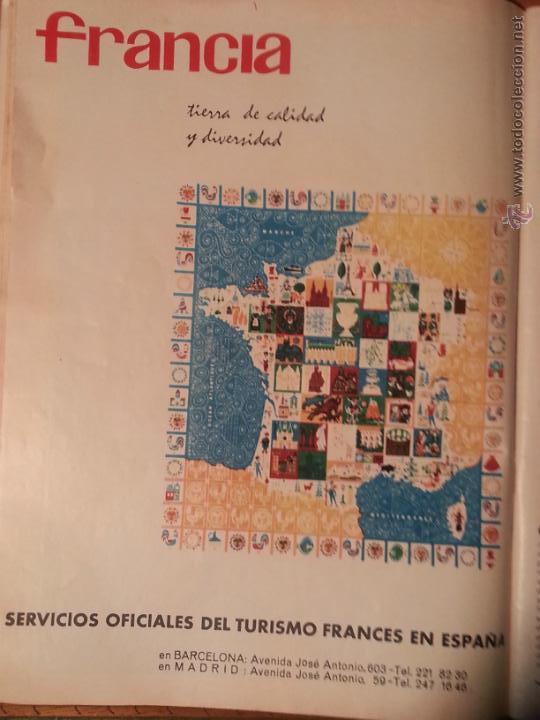 Catalogues publicitaires: 31 x 22 cm antigua hoja publitaria - publicidad - servicios oficiales del turismo frances en espa&ntilde;a