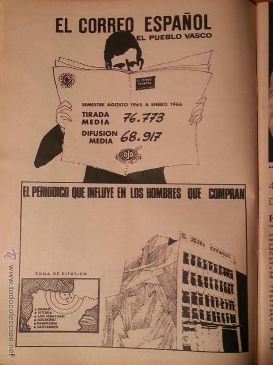 Catalogues publicitaires: 31 x 22 cm antigua hoja publitaria - publicidad - el correo espa&ntilde;ol