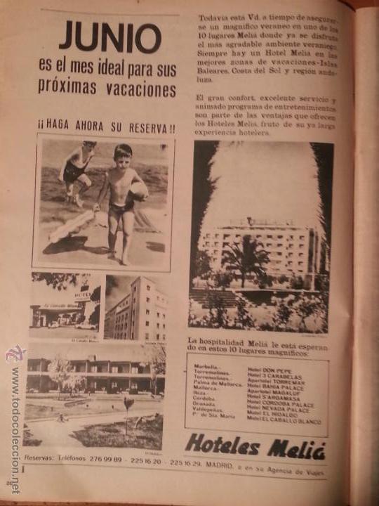 Catalogues publicitaires: 31 x 22 cm antigua hoja publitaria - publicidad - hoteles melia