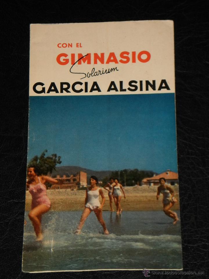 Cat&aacute;logos publicitarios: BARCELONA. CASTELLDEFELS - PUBLICIDAD DEL GIMNASIO SOLARIUM GARCIA ALSINA &ndash; A&Ntilde;OS 60