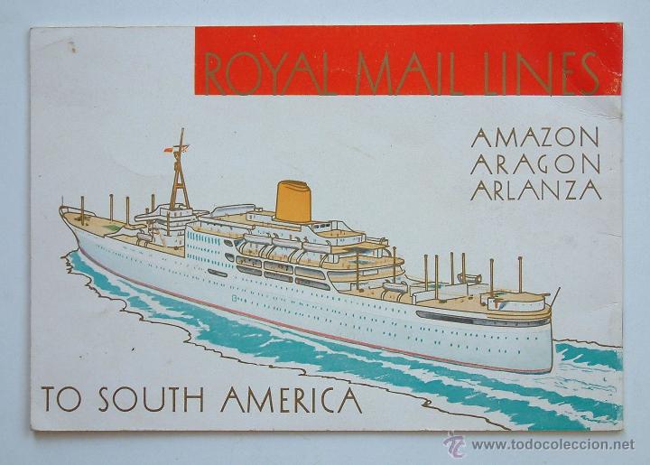 Cat&aacute;logos publicitarios: ANTIGUO CATALOGO DE BARCO / BUQUE AMAZON , ARAGON , ARLANZA ORIGINAL